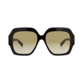 Chloé Square Frame Recycled Acetate Sunglasses — Brown