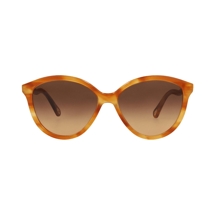 Chloé Round Frame Bio Acetate Sunglasses — Brown