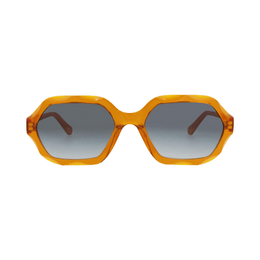 Chloé Square Frame Recycled Acetate Sunglasses — Orange
