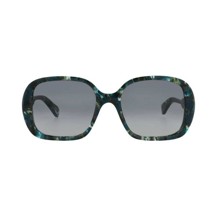 Chloé Square Frame Recycled Acetate Sunglasses — Green