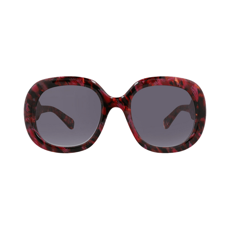 Chloé Square Frame Recycled Acetate Sunglasses — Brown