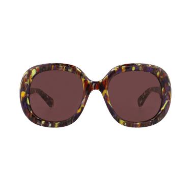 Chloé Square Frame Recycled Acetate Sunglasses — Purple