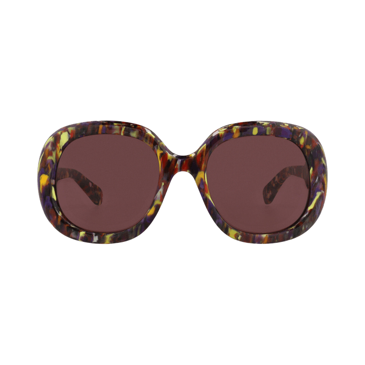 Chloé Square Frame Recycled Acetate Sunglasses — Purple