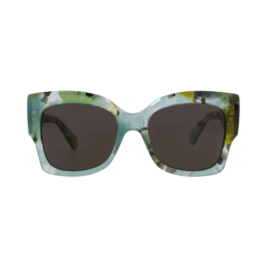 Chloé Square Frame Recycled Acetate Sunglasses — Green