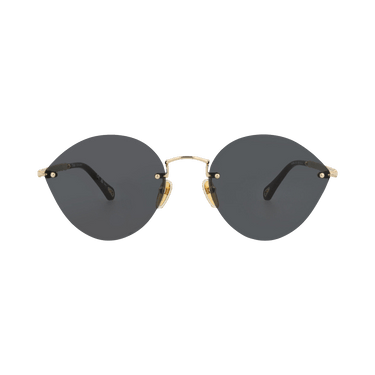 Chloé Cat Eye Frame Metal Sunglasses — Gold