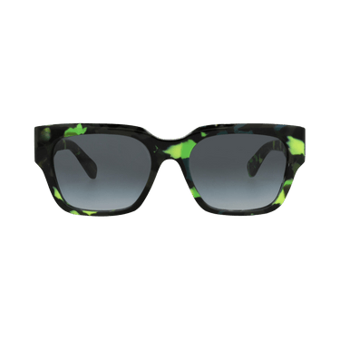 Chloé Square Frame Recycled Acetate Sunglasses — Green