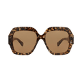 Chloé Square Frame Recycled Acetate Sunglasses — Brown