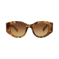 Chloé Round Frame Recycled Acetate Sunglasses — Brown