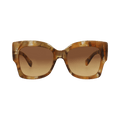 Chloé Square Frame Recycled Acetate Sunglasses — Brown