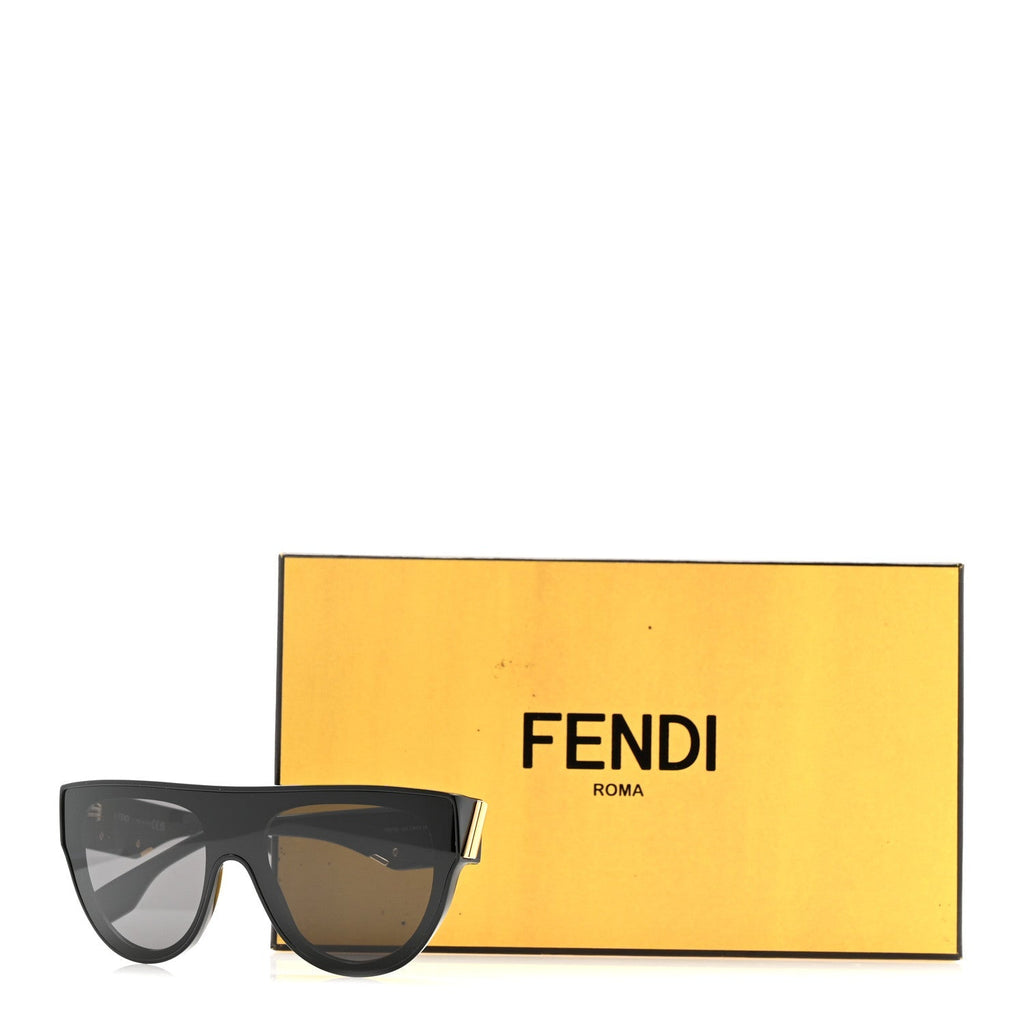 Fendi Shield Sunglasses — Black