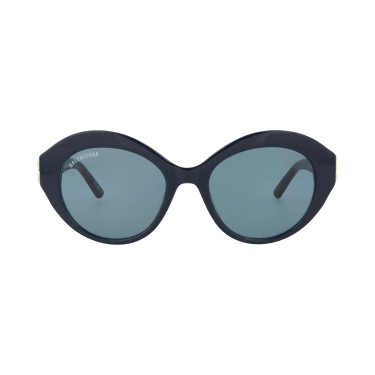 Balenciaga Round Frame Acetate Sunglasses — Blue