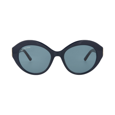 Balenciaga Round Frame Acetate Sunglasses — Blue