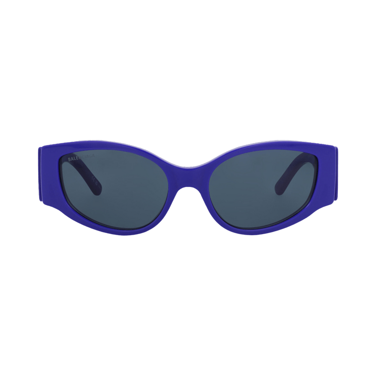 Balenciaga Cat Eye Frame Recycled Acetate Sunglasses — Blue