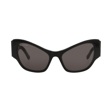 Balenciaga Cat Eye Frame Recycled Acetate Sunglasses — Black