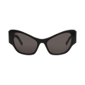 Balenciaga Cat Eye Frame Recycled Acetate Sunglasses — Black