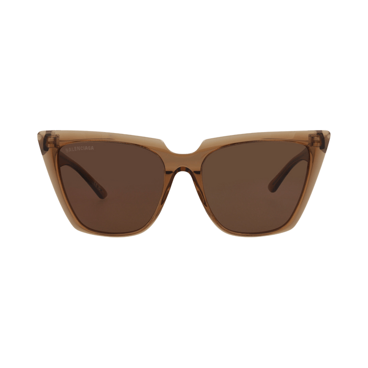 Balenciaga Cat Eye Frame Acetate Sunglasses — Brown