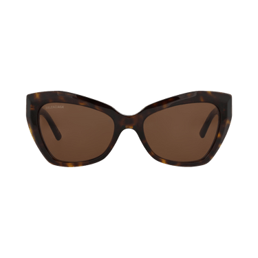 Balenciaga Cat Eye Frame Recycled Acetate Sunglasses — Brown