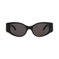 Balenciaga Cat Eye Frame Recycled Acetate Sunglasses — Black