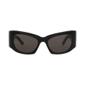 Balenciaga Cat Eye Frame Recycled Acetate Sunglasses — Black