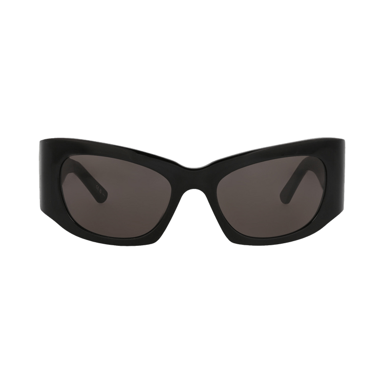 Balenciaga Cat Eye Frame Recycled Acetate Sunglasses — Black