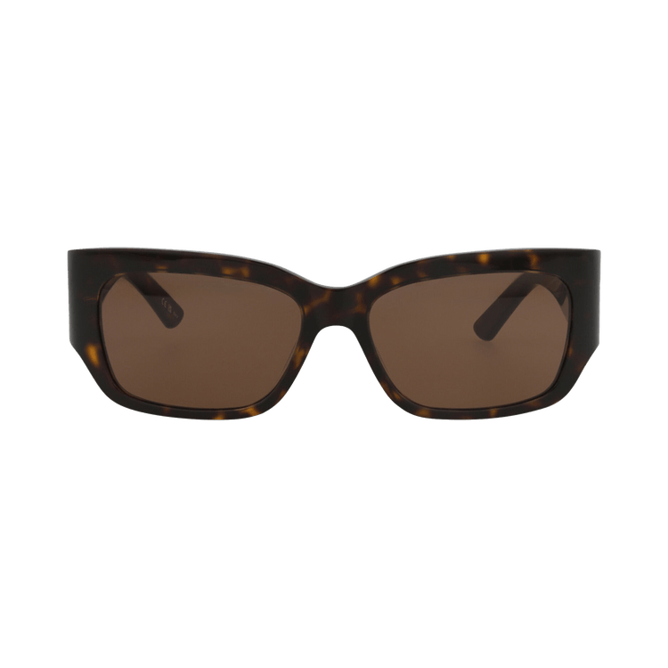 Balenciaga Square Frame Recycled Acetate Sunglasses — Brown