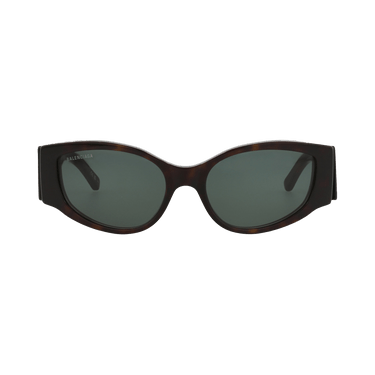 Balenciaga Cat Eye Frame Recycled Acetate Sunglasses — Brown