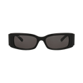 Balenciaga Square Frame Acetate Sunglasses — Black