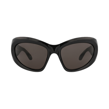 Balenciaga Shield Frame Bio Injection Sunglasses — Black