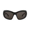 Balenciaga Shield Frame Bio Injection Sunglasses — Black