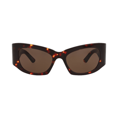 Balenciaga Cat Eye Frame Recycled Acetate Sunglasses — Brown