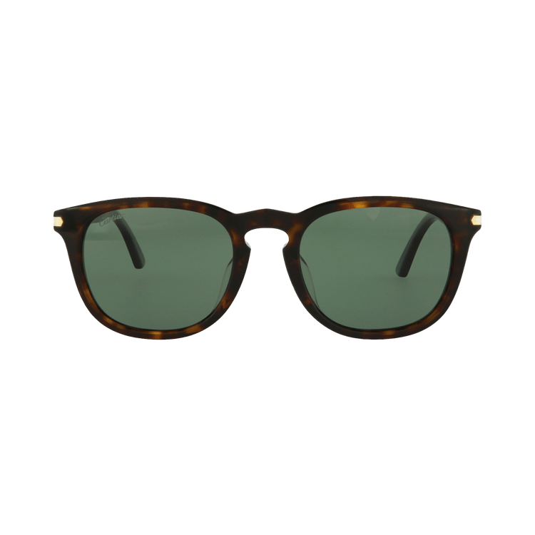 Cartier Square Frame Acetate Sunglasses — Brown