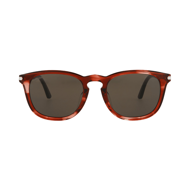 Cartier Square Frame Acetate Sunglasses — Brown