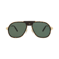 Cartier Aviator Frame Acetate Sunglasses — Brown