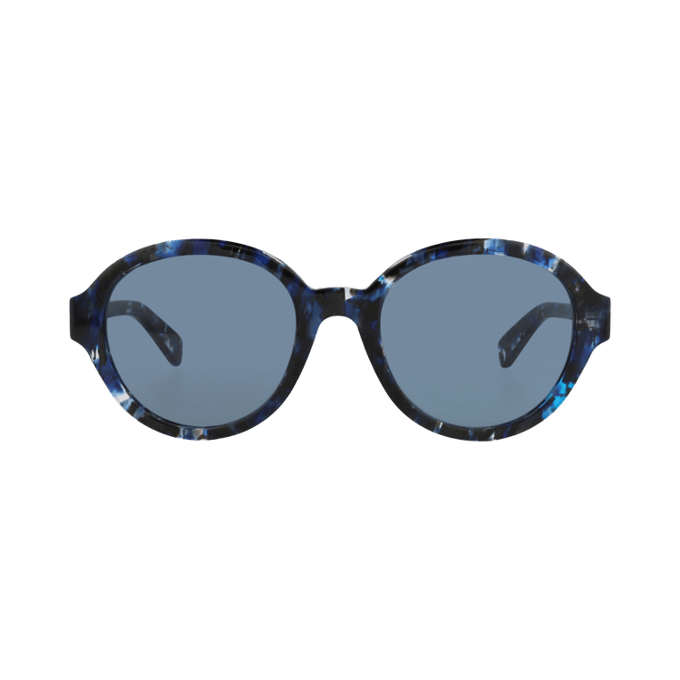 Chloé Round Frame Recycled Acetate Sunglasses — Blue
