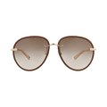 Chloé Aviator Frame Metal Sunglasses — Gold
