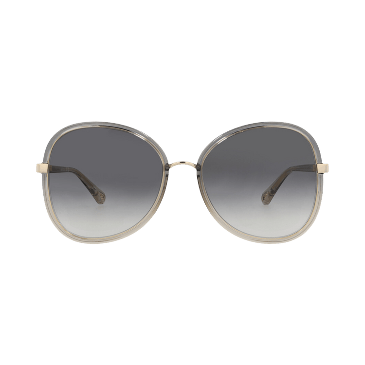 Chloé Round Frame Injection Sunglasses — Grey
