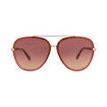 Chloé Aviator Frame Bio Injection Sunglasses — Red