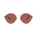 Chloé Cat Eye Frame Metal Sunglasses — Gold