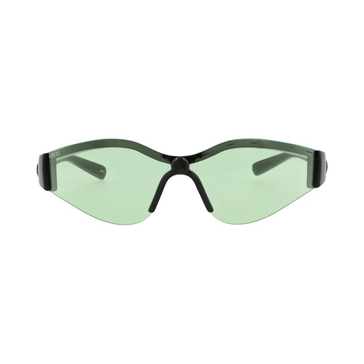 Gucci Shield Frame Injection Sunglasses — Black