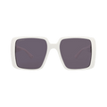 Gucci Square Frame Injection Sunglasses — White
