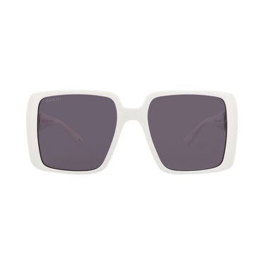 Gucci Square Frame Injection Sunglasses — White