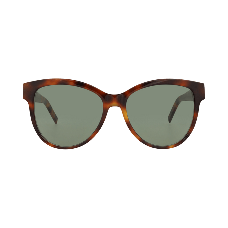 Saint Laurent Round Frame Recycled Acetate Sunglasses — Brown