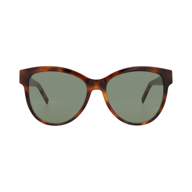 Saint Laurent Round Frame Recycled Acetate Sunglasses — Brown