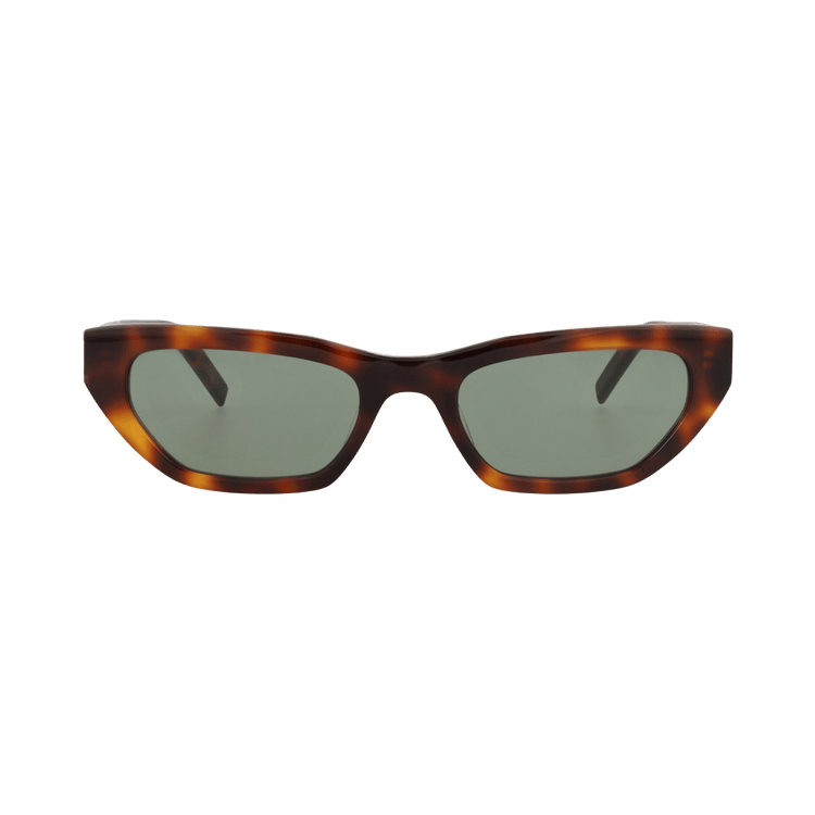 Saint Laurent Cat Eye Frame Recycled Acetate Sunglasses — Brown