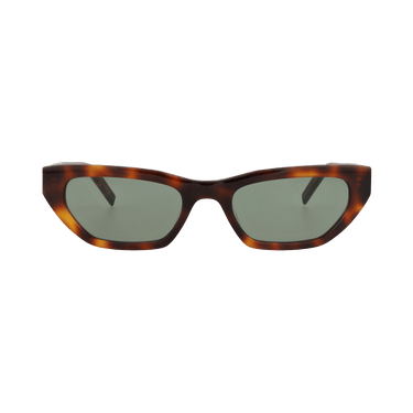 Saint Laurent Cat Eye Frame Recycled Acetate Sunglasses — Brown