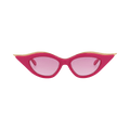 Valentino Cat Eye Frame Acetate/Titanium Sunglasses — Pink