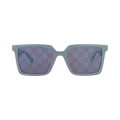 Gucci Square Frame Injection Sunglasses — Blue