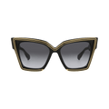 Valentino Cat Eye Frame Acetate Sunglasses — Black