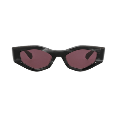 Valentino Cat Eye Frame Acetate Sunglasses — Black