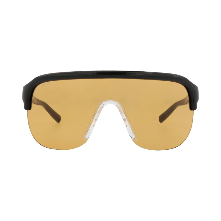 Gucci Shield Frame Injection Sunglasses — Black